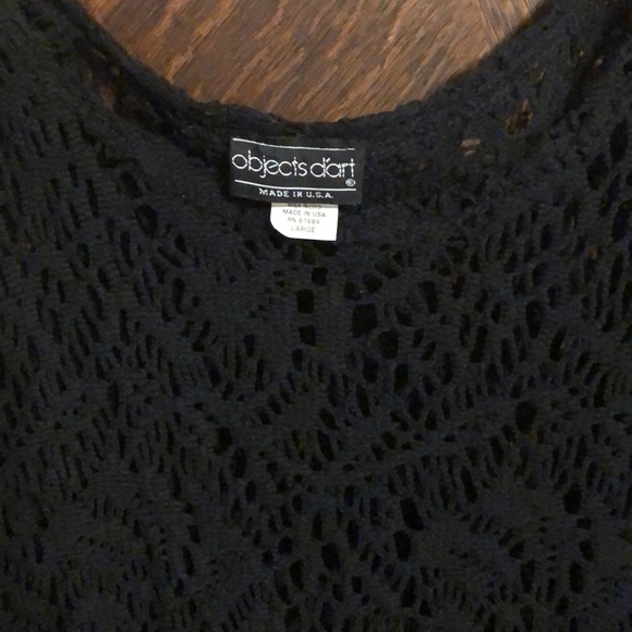 Women’s see-through netted long sleeve top - Picture 3 of 3